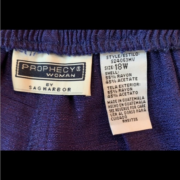 NEW BEAUTIFUL PURPLE DRESS PANTS W/POCKETS SIZE 18W - Picture 2 of 8